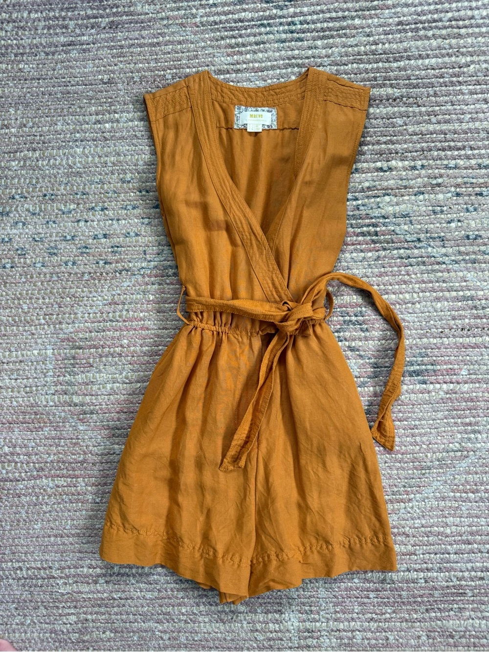 Anthropologie Linen Romper